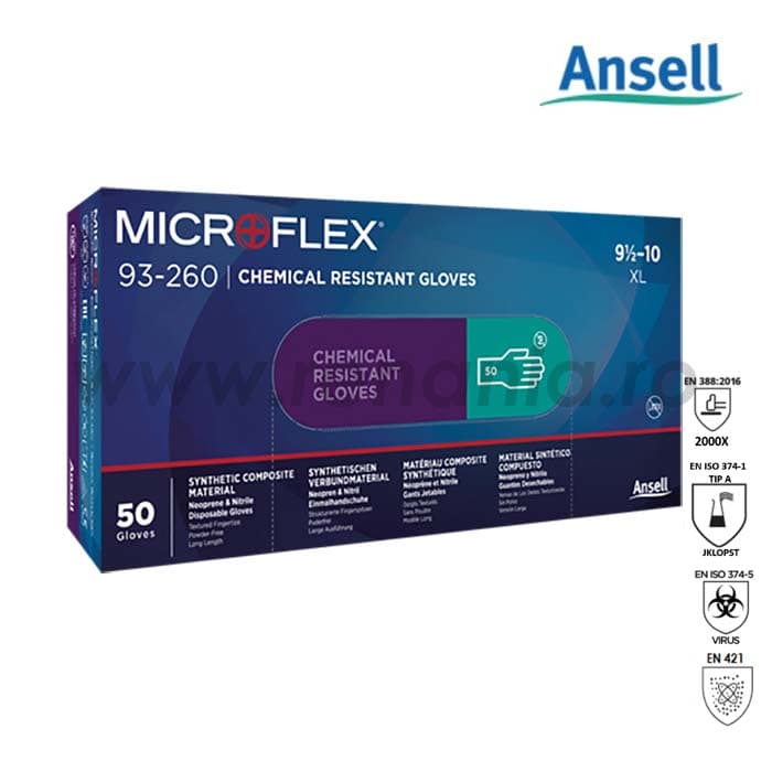 Manusi de unica folosinta Microflex categoria III, art.C658 - variantă 3
