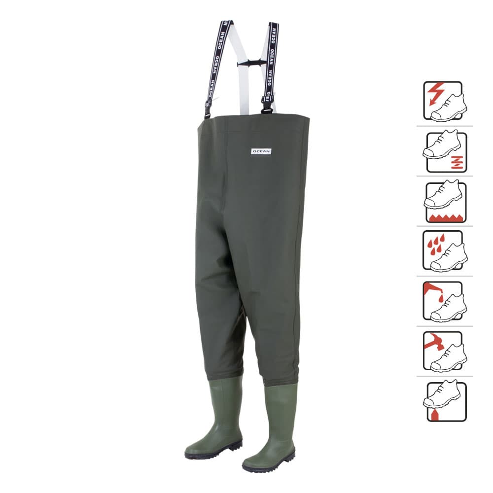 Cizme de lucru incorporate tip pantalon Danubio, art.A410